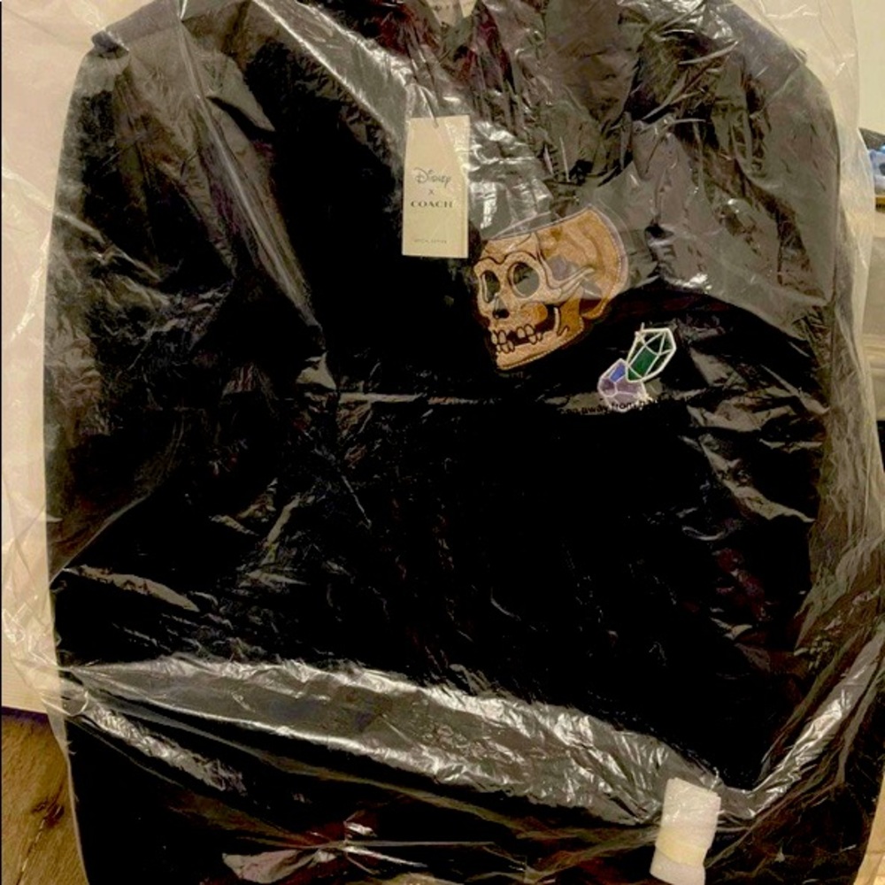 NWT RARE M Coach X Disney calf leather jacket